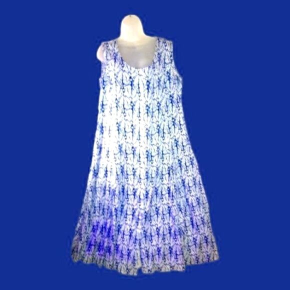 MAXI DRESS DENIM 24/7  100% RAYON Cool Style for SUMMER NWOT Size Medium - Picture 1 of 9